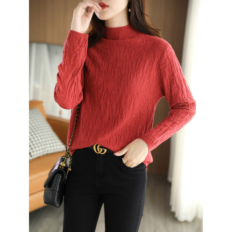Base body-friendly demi-season woolen long-sleeve