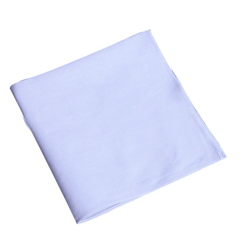 Галстук-окрашенная ткань из чистого хлопка Tuo окрашенная белая маленькая квадратная платок Дети Студенты листья детского сада Tuo окрашенная вся хлопковая площадь