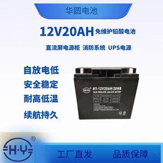 户外小型储能系统12V20AH移动太阳能系统阀控式免维护铅酸蓄电池