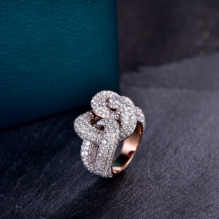 Lifeng High-End Jewelry Handmade Baojia Ring S925 Silver Plated 18K Thick Gold Jewelry Customized Jewelry Processing