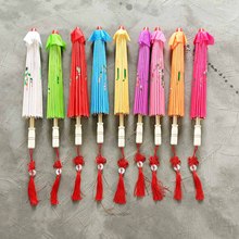 古典绸布伞带精美玉佩中国结旗袍走秀伞舞蹈道具吊顶装饰工艺伞