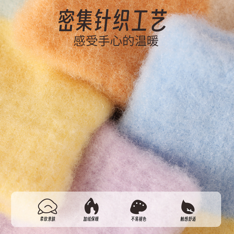 儿童手套秋冬天半指保暖男女宝宝可爱婴儿幼加厚针织小孩婴儿手套|undefined