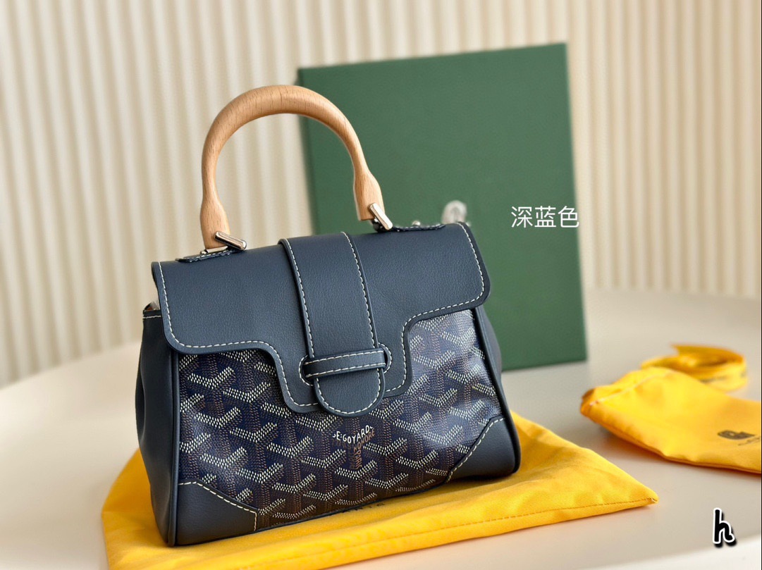 Dientes de perro Sai Kung Bolso 24 Goya GOYARD Bolso de cuero portátil de gran capacidad Trend Classic Fashion Messenger