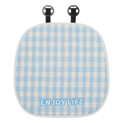 Non-Slip Breathable Seat Pad, High-End — Seat cushion, seat cover - plaid-three-dimensional-cat-cushion-blue-front-row