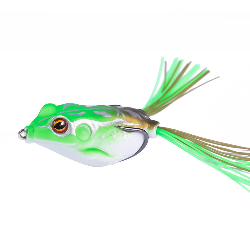 Lifelike Frog Lures 10 colors Soft Plastic Frog Lures  Fresh Water Bass Swimbait Tackle Gear