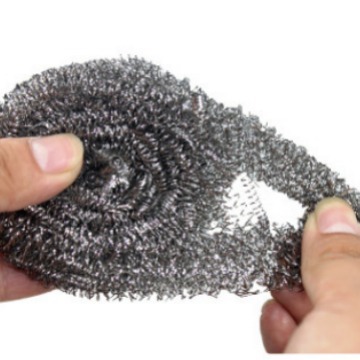 Bola de limpieza de acero inoxidable bola de acero inoxidable cocina doméstica lavavajillas bola de acero cepillo de alambre de acero olla Bola de alambre de hierro