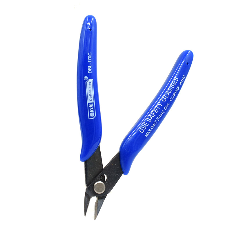 Debailong 170c dark blue Ruyi pliers electronic scissors 170 diagonal nose pliers electronic foot scissors repair