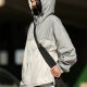 Sun Protection Men's and Women's Summer Thin Ice Silk Breathable Skin Outdoor Jacket Lightweight Couple Contrasting Color Uv Hooded