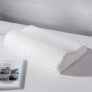 Factory Direct Supply Space Memory Foam Wavy Pillow Knitted Air Layer Slow Rebound B-Shaped Neck Protection Memory Pillow