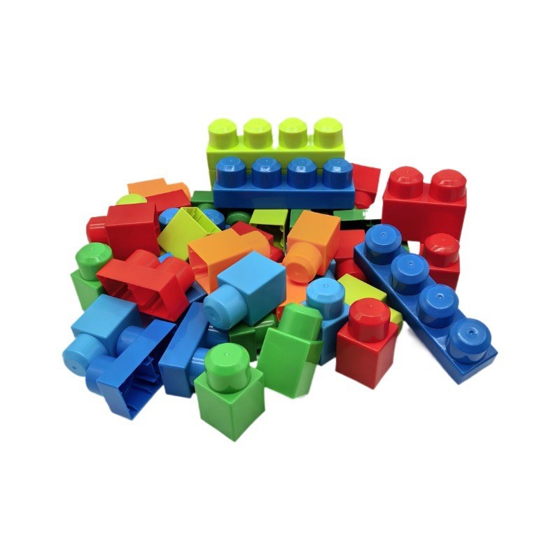 Large Particle Building Blocks 40 Pieces Children's Building Block Toys DIY Versatile Assembly Large Particle Building Block Toys Bagged