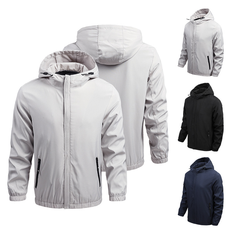 2023 Amazon transfronterizo de los hombres de primavera y otoño delgada chaqueta casual abrigo de los hombres con capucha abrigo de los hombres de comercio exterior ropa de los hombres