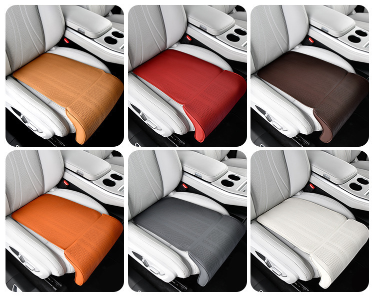 Cross-Border Hot-Selling Car Seat Cushion with Integrated Leg Rest, Perforated Leather, Universal for All Seasons, Seat Backrest Leg Rest, Sponge Seat Cushion