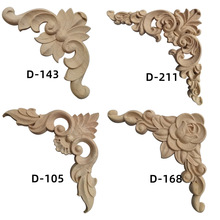角花木雕花片实木接线条配套角花贴花柜门护墙板欧式法式装饰配件
