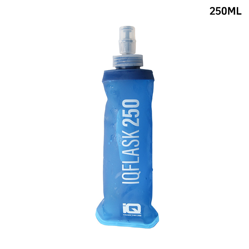 Botella de agua deportiva plegable TPU hervidor de agua de maratón 250ML 500ML bolsa de agua TPU