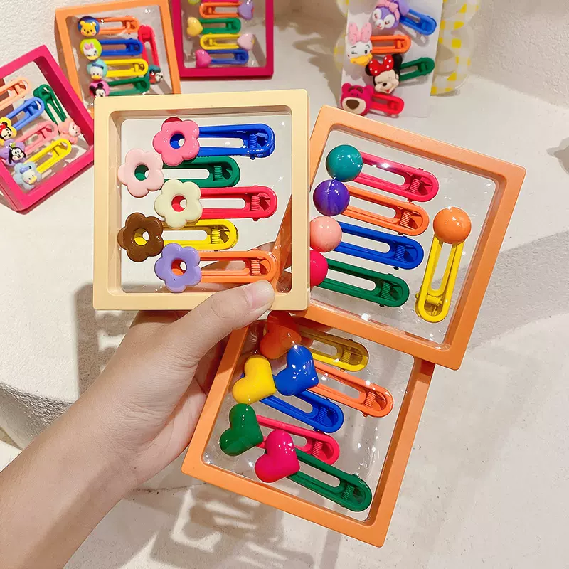 蝴蝶结发夹可爱diy发卡多巴胺刘海一字夹头饰夏季高级感发饰批发