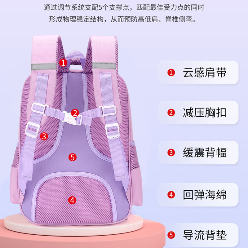 Nuevo pescado natural mochila escolar para niños de grado 1 - 3 - 6 estilo británico mochila escolar para niñas ligera