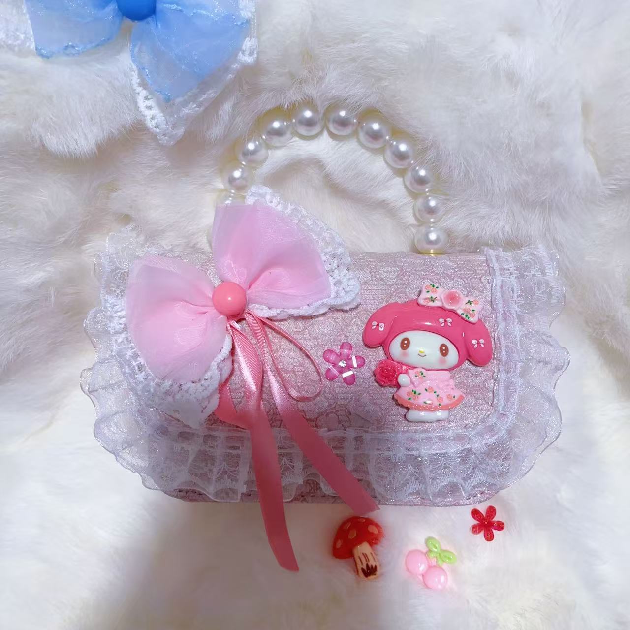 Bolsos de moda coreana para niños de perlas, bolsos de mano de perlas, bolsos de hombro para chicas lindas.