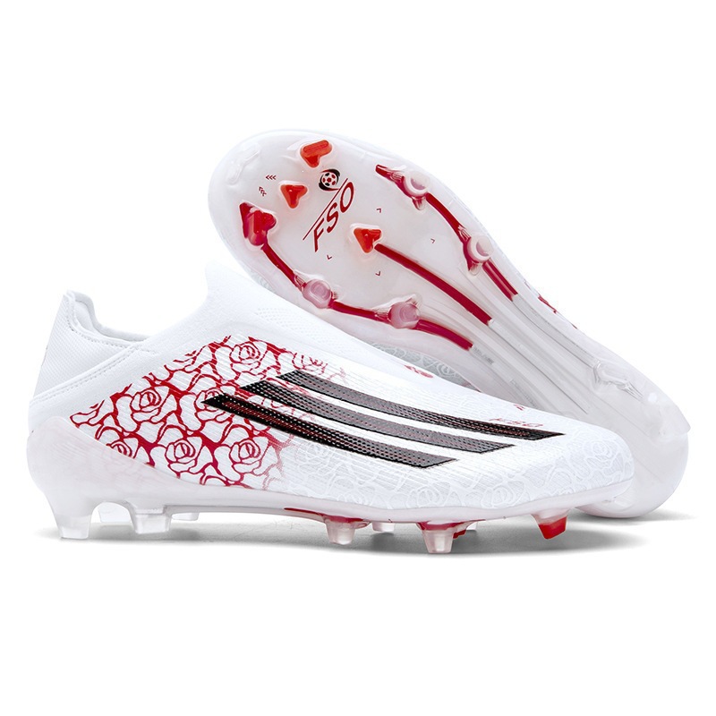 Zapatillas de Fútbol para Entrenamiento en Césped Tacos AG TF Tejido Volador Ligero para Césped Natural y Artificial