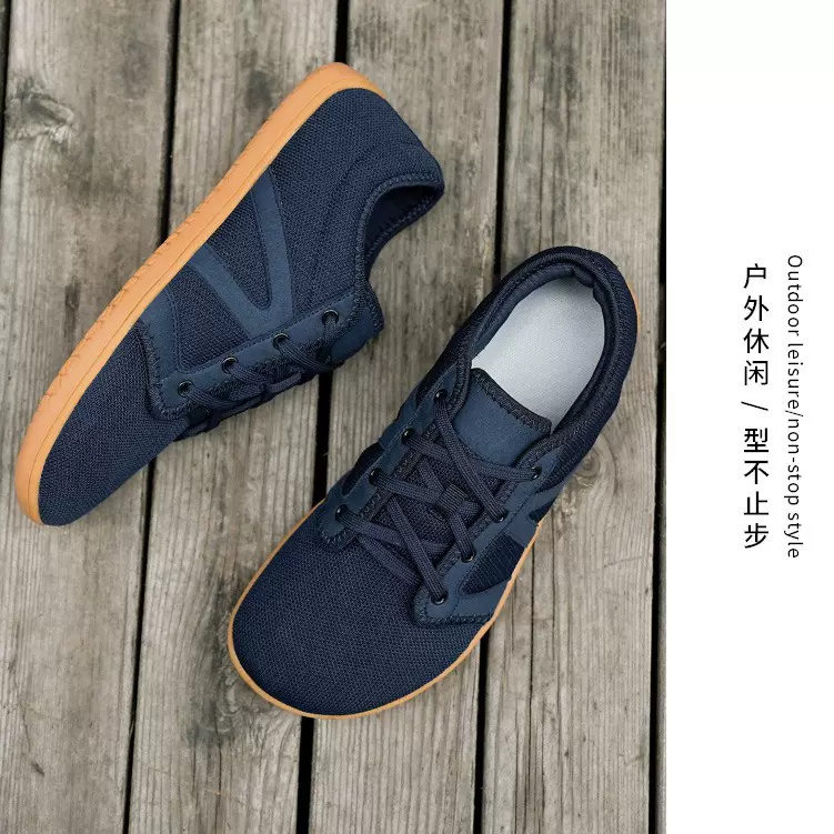 跨境出口欧洲宽楦赤足跑鞋男运动鞋透气防滑综合训练鞋室内健身鞋