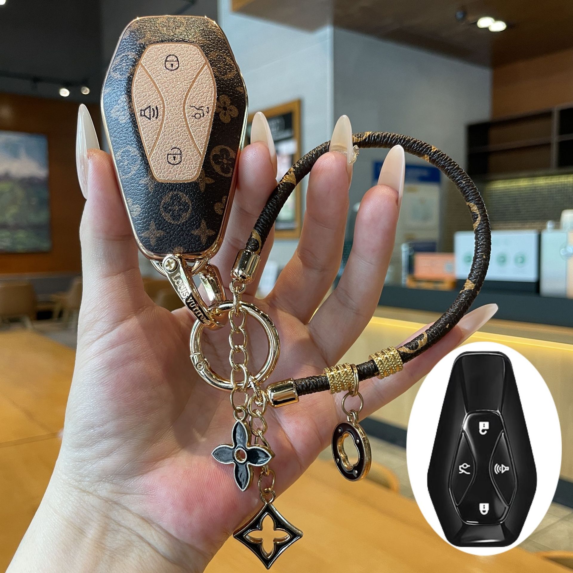 Extreme Fox Alpha T5 Key Cover S5/S6 Remote Control Protective Case Alpha S Creative T6 Pure Electric Shell Decorative Car Keychain