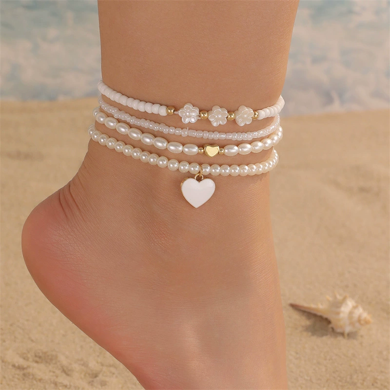 Корейская минималистская индивидуальность нишевые украшения для ног