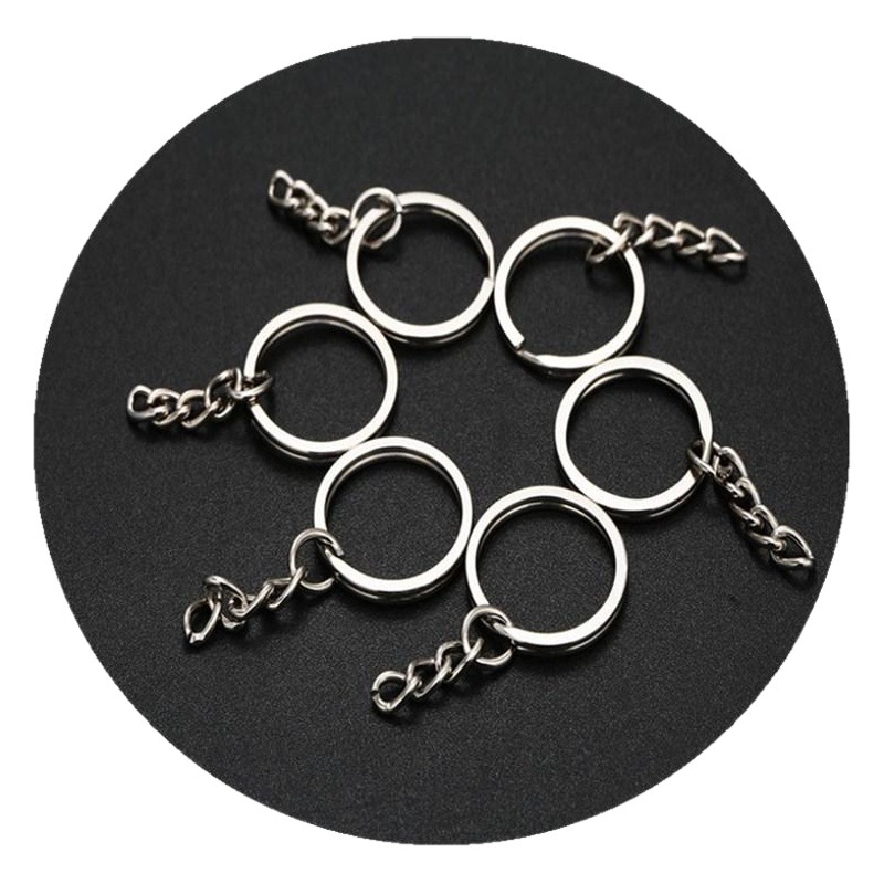 DIY Jewelry Accessories Handmade Materials Key Ring with Chain Key Chain Metal Keychain with Chain