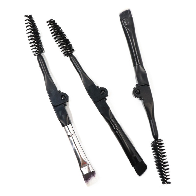 Double-Ended Foldableing Brush, Single Eyebrow Brush, Foldableable and Portable Makeup Brush, Eyelash Brush Set, Makeup Brush That Does Not Shed Lint