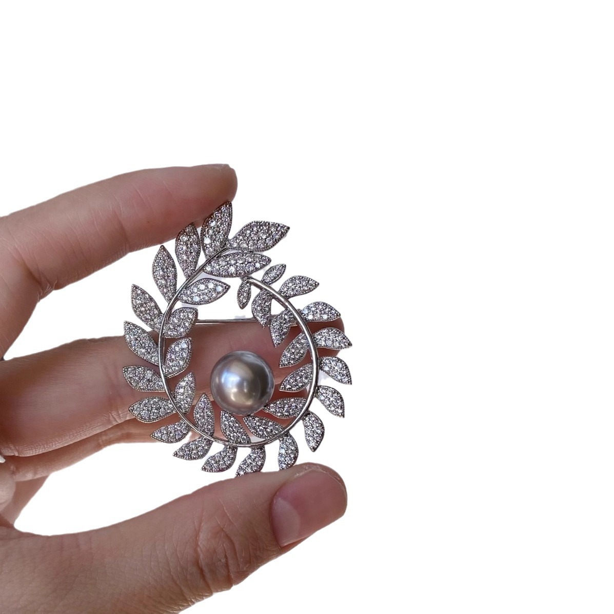 kazak yüksek kaliteli Shijia inci broş elmas buğday kulakları dolu yüksek kaliteli hafif lüks mizaç takım elbise korsaj aksesuarları kadınlar için_voghion.com