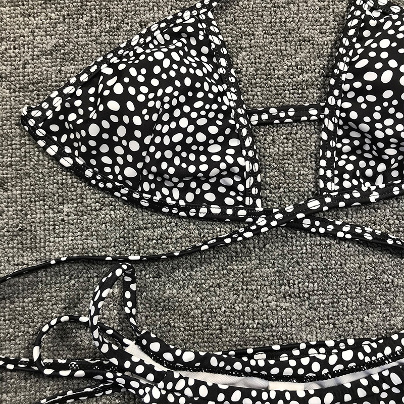 Women's Polka Dots 3 Piece Set Bikinis display picture 8