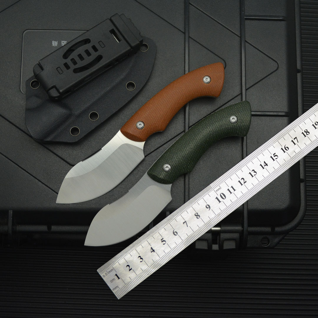 新款茄子小直刀高硬度户外刀具露营求生刀随身锋利小刀防身冷兵器