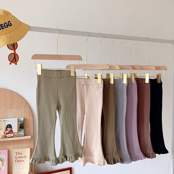 Autumn elastic fashionable retro flared trousers
