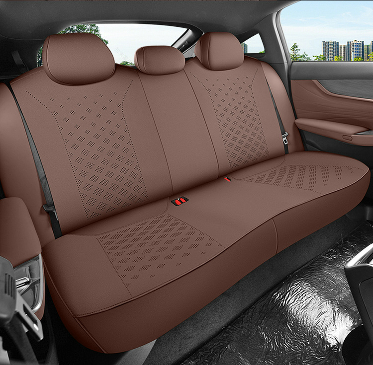 Changan Qiyuan A07 Special Car Seat Cover, Four-Season Universal Seat Cushion, Suede Leather Seat Cushion, Ventilated and Breathable Seat Cover