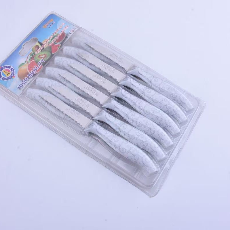 13 colores, 12 juegos de cuchillos para frutas, el stock de fábrica se puede enviar directamente para satisfacer las necesidades de diferentes estilos