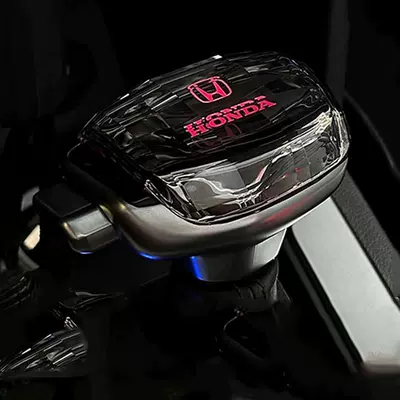 Suitable for Honda Accord, Inspire, Civic, Fit, Xrv, Crider, Envix, Vezel Modified Crystal Gear Shift Knob (Sürətlər qutusu və əl tormozu başlıqları) - honda-hr-v-honda-logo-colorful-light-crystal-gear-handle