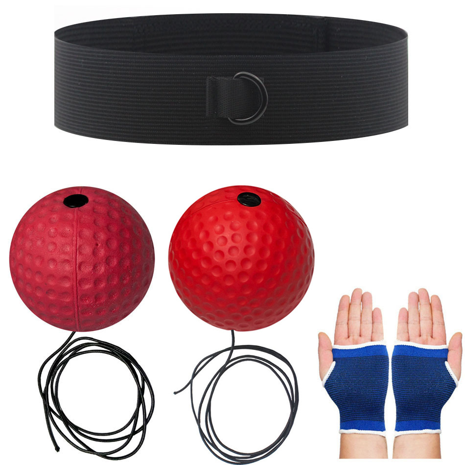 Bola de reacción de boxeo montada en la cabeza Descompresión Bola de fuga Bola de velocidad mágica Entrenamiento para adultos y niños Fitness Entretenimiento Inicio