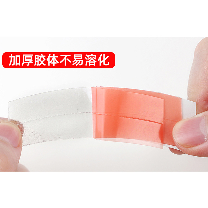 Película de cabello sin costuras, bloque adhesivo de recabello curvo de alta viscosidad, anti-sudor, anti-aceite, gel de pelucas de doble cara biológico invisible