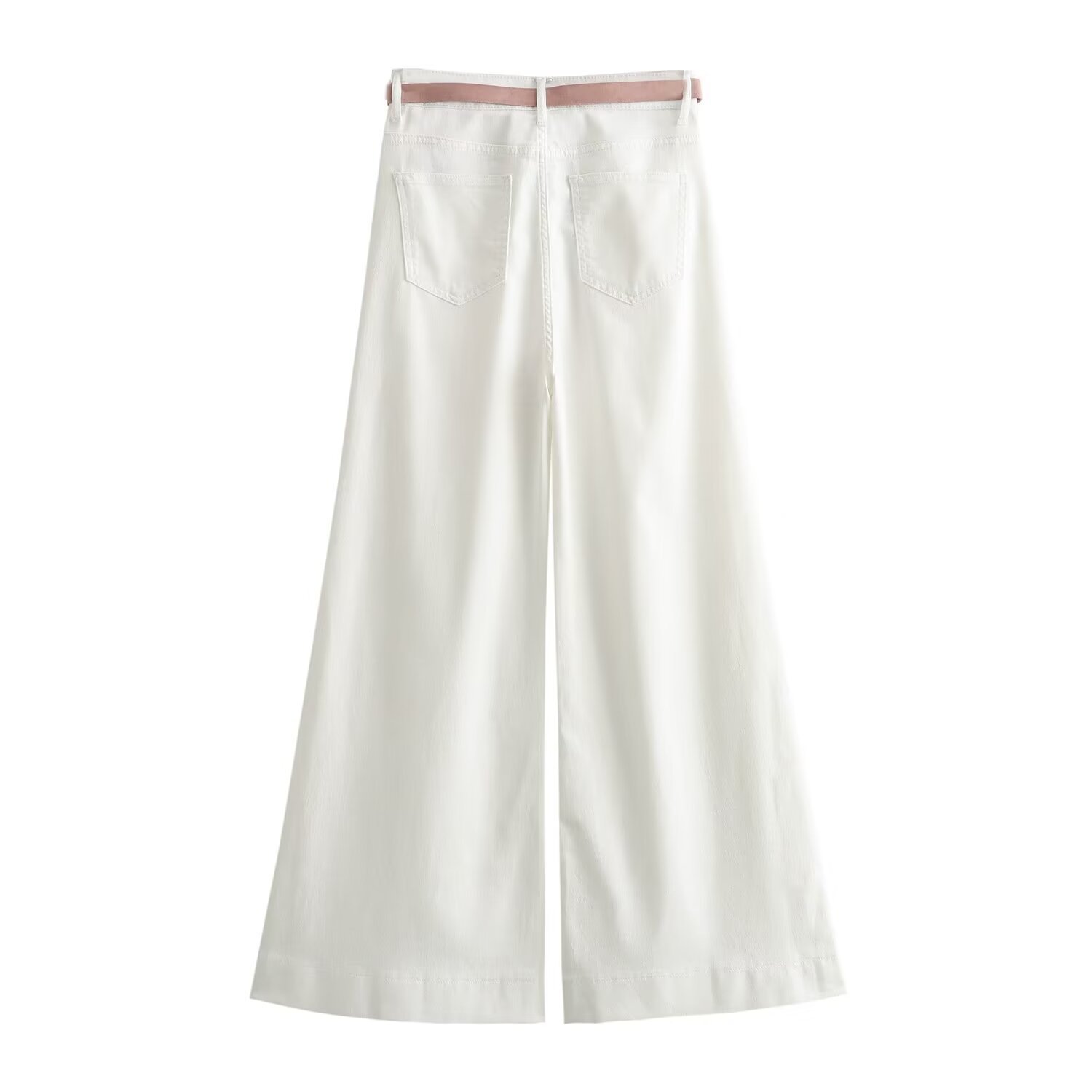 Damenbekleidung Sommer Neuware Lyocell dünne Jeans mit weitem Bein_voghion.com