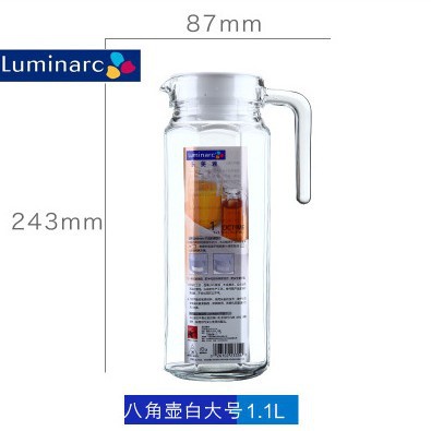 Botella de agua fría de cristal de la botella de agua fría lemeiya hogar tetera resistente a altas temperaturas olla gruesa gran capacidad restaurante dedicado