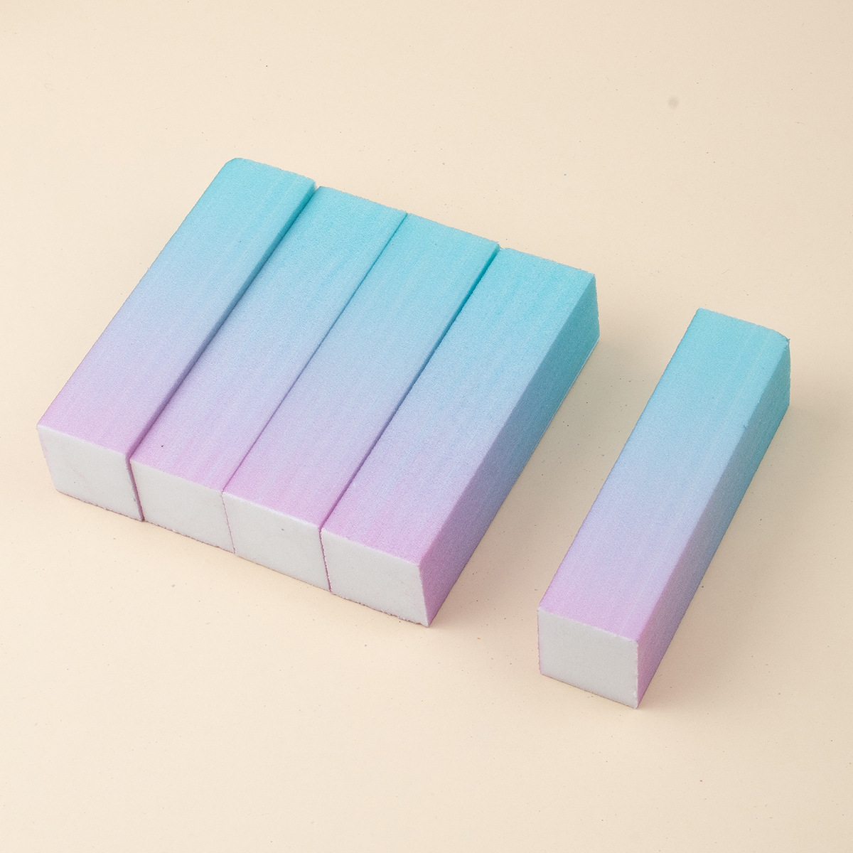 Bloque de tofu pulido 5 piezas Archivo de uñas gradiente de uñas arte de alta espuma tofu bloque transfronterizo plataforma dedicada suministro