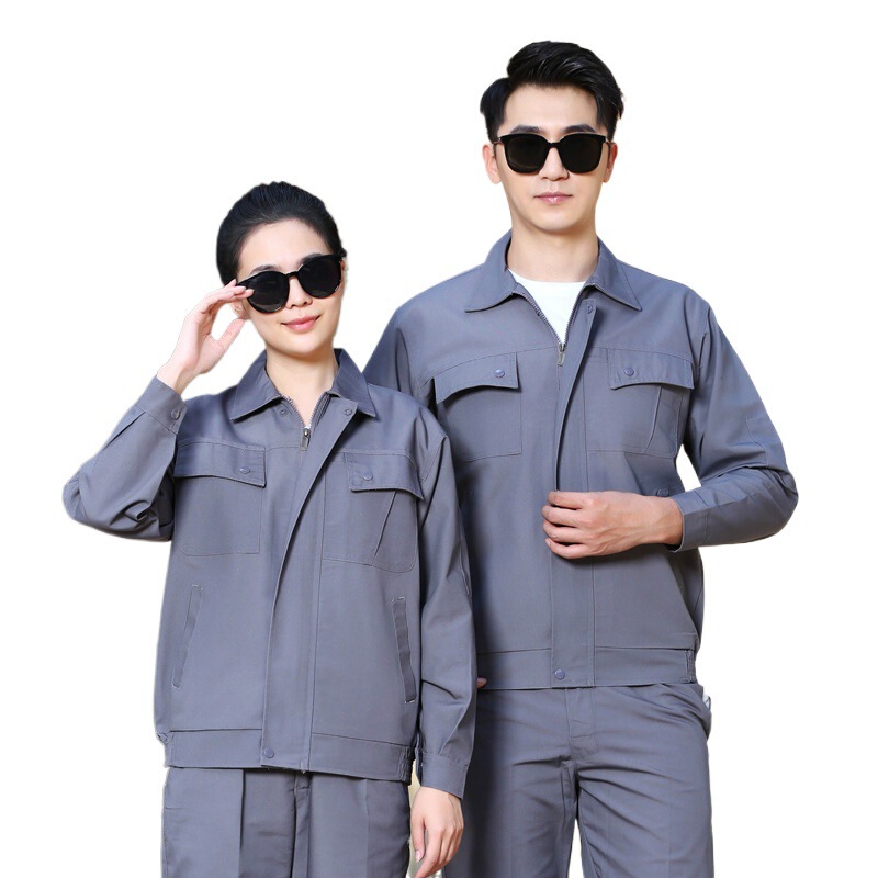 秋冬加厚帆布电焊工装工作服套装男结实防烫长袖劳保服批发可绣字|undefined