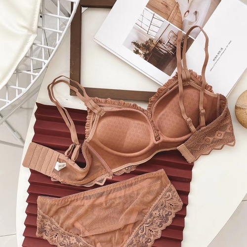 Small breasts thickened push-up women's seamless underwear sexy lace beautiful back no rims bra cassette steamed bun cup