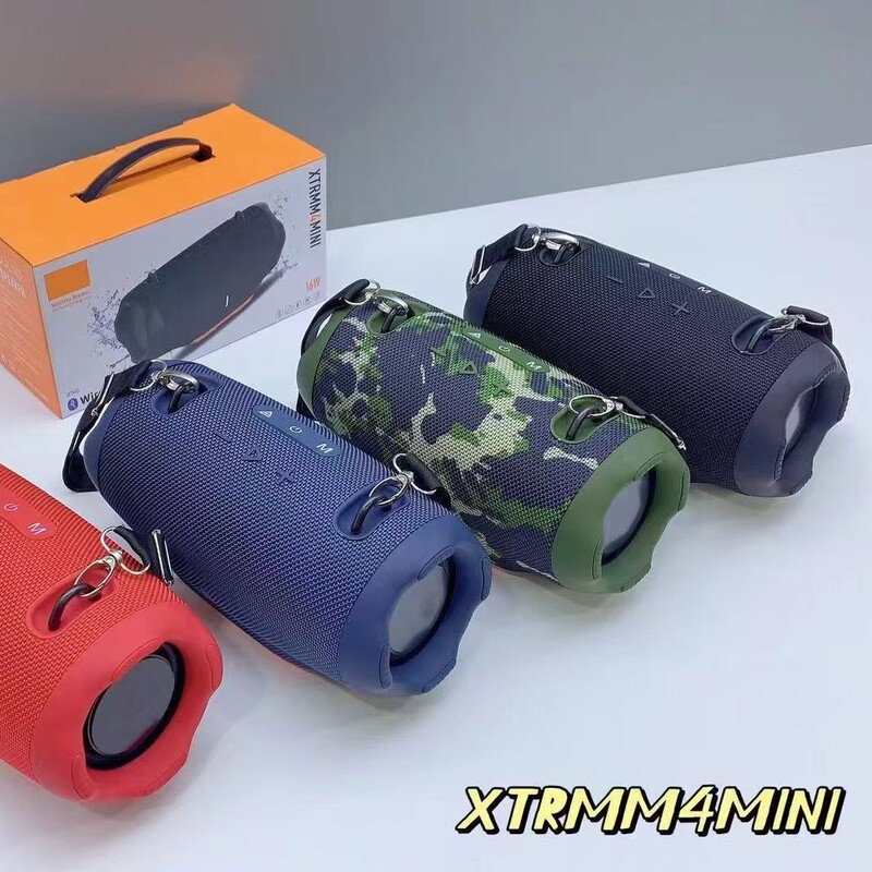 外贸新款XTRMM4大战鼓蓝牙音箱便携户外背带低音炮20W大功率音响|undefined