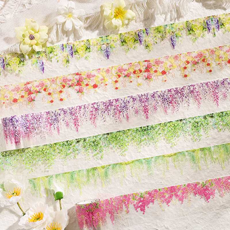 Luz y sombra tejida sueño transparente impermeable pet cinta adhesiva caja diy diario