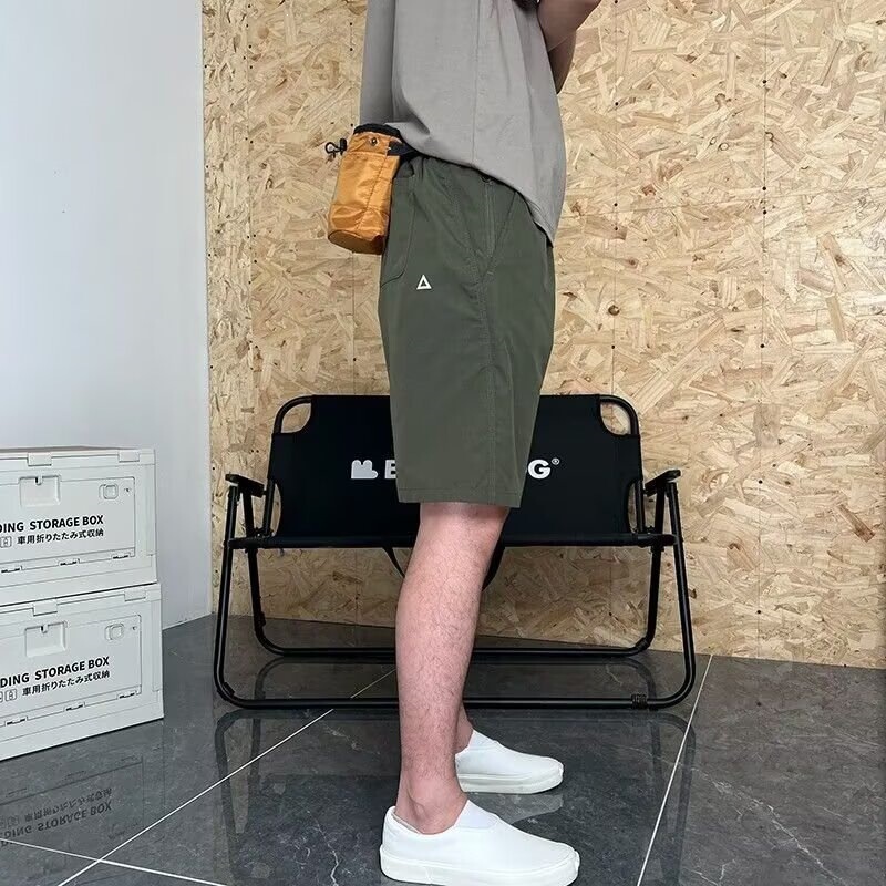 Jeep Official Genuine Summer New Style Washed Casual Shorts for Men, Youth Loose Trendy Five-Point Shorts for Men