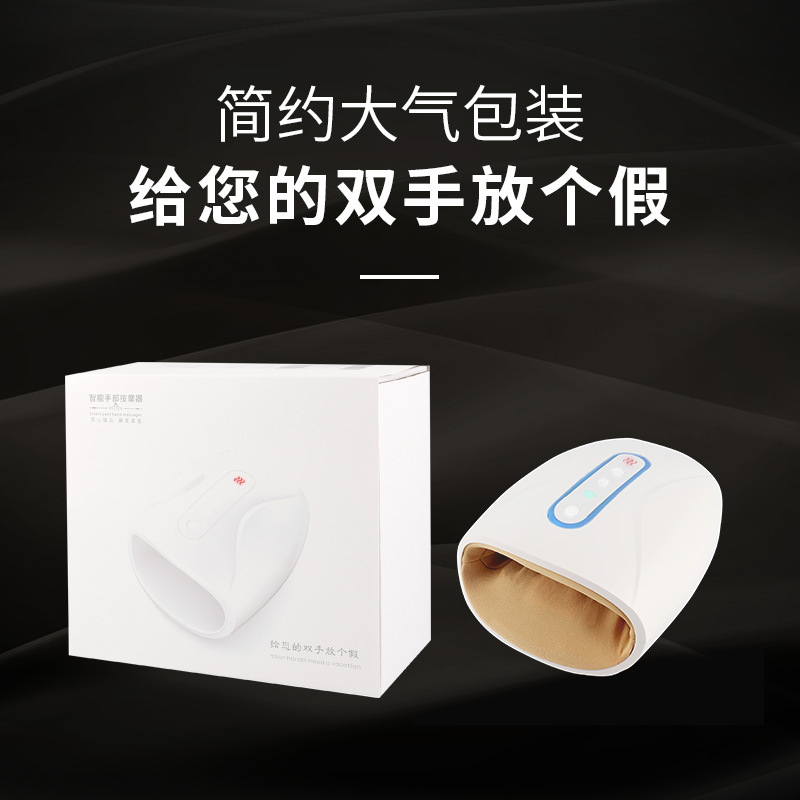 Nuevo amasado plug-in transfronterizo masajeador de mano control táctil airbag masaje compresa caliente fisioterapia instrumento masajeador de mano