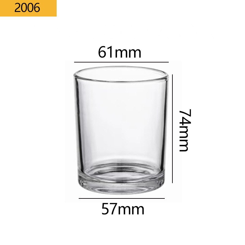 Transfronterizos para vasos de vidrio vela resistente al calor Amazon explosión con taza de fragancia cubierta recipiente de cera de soja hecha a mano