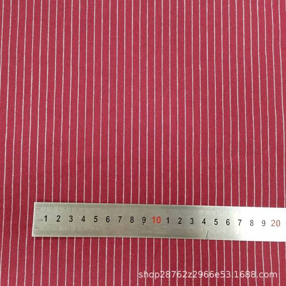 Factory in stock supply yarn-dyed polyester cotton plain striped jacquard fabric shirt casual wear fashion fabric wholesale