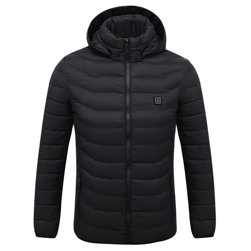 Cross-border intelligent heating jacket winter thin heating warm coat men electric heating vest USB constant temperature heating cotton jacket