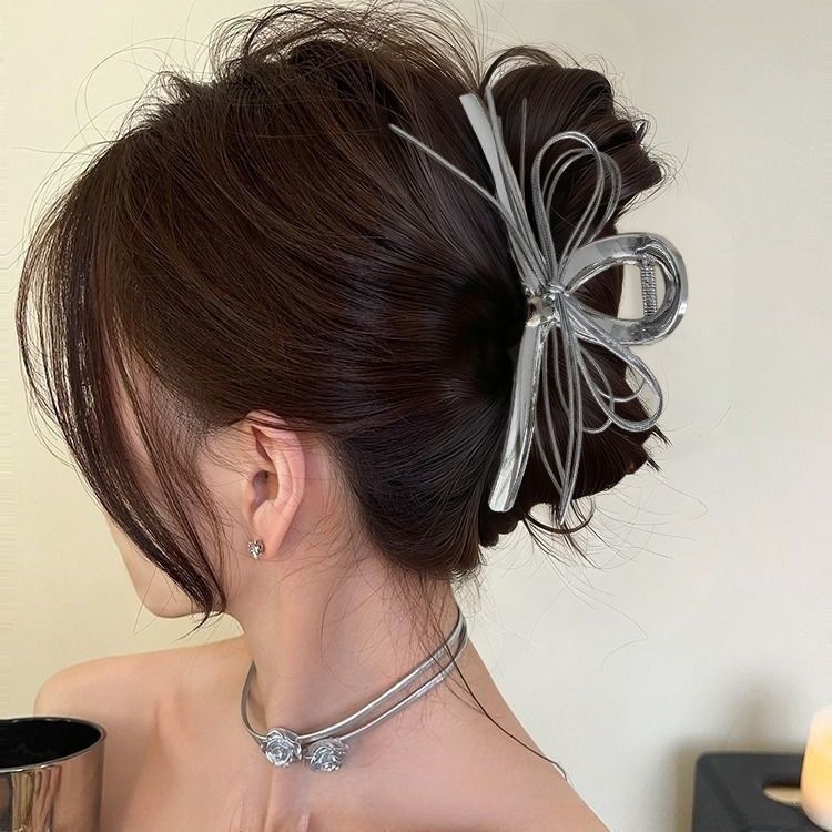 2026 nuevo clip de cabello ondulado clip de cabello de tiburón grande clip de cabello de mujer detrás de la cabeza de alta sensación clip de cabello accesorios para el cabello