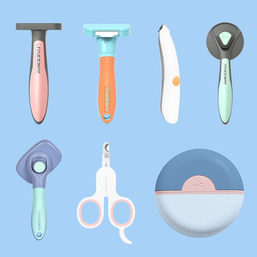 Paike self-cleaning comb, knot-detangling comb, Amazon wholesale cat and dog cleaning and grooming tools, pet supplies